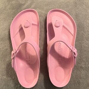 Birkenstock womens Pink EVA Thong Sandals